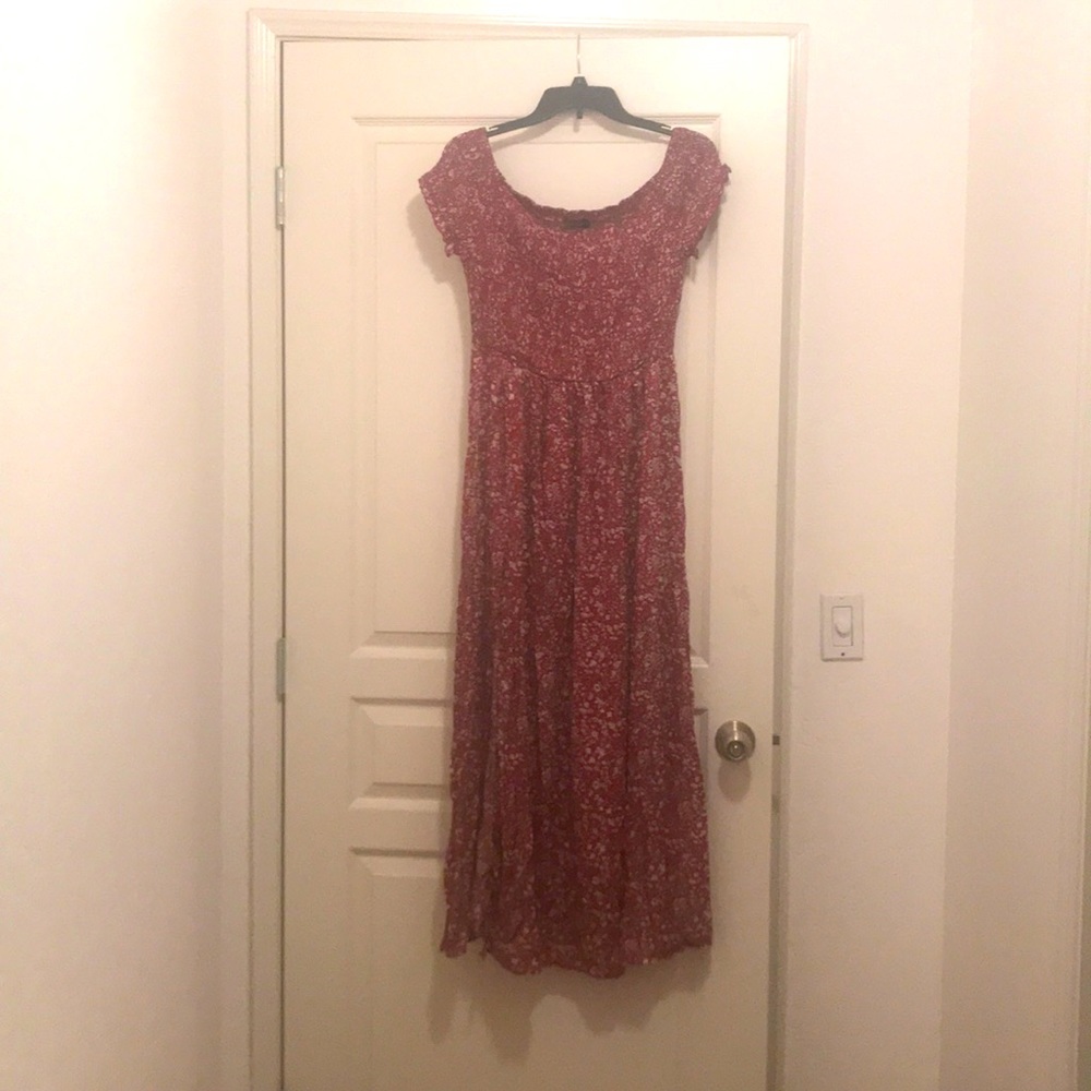 Off shoulder maxi dress from shein